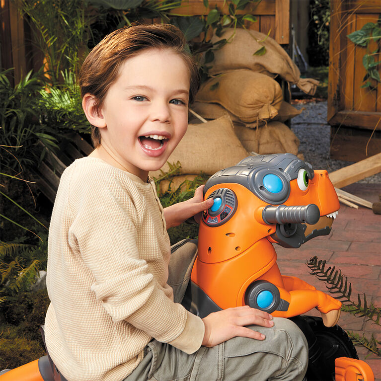 Little Tikes Chompin' Dino Trike, Interactive Dinosaur Ride-on Toy for Ages 3+
