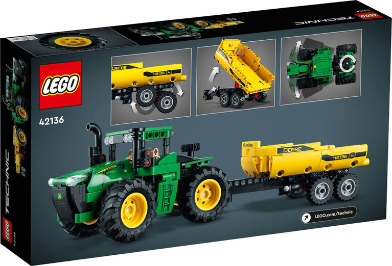 LEGO Technic John Deere 9620R 4WD Tractor 42136 Model Building Kit (390 Pieces)