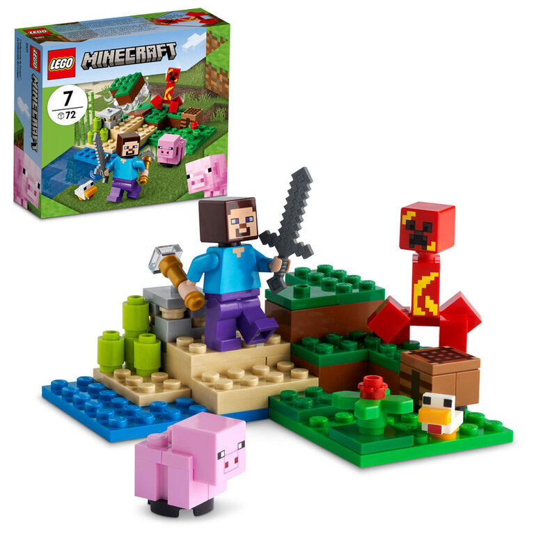 LEGO Minecraft L'embuscade du Creeper 21177 Ensemble de construction (72 pièces)