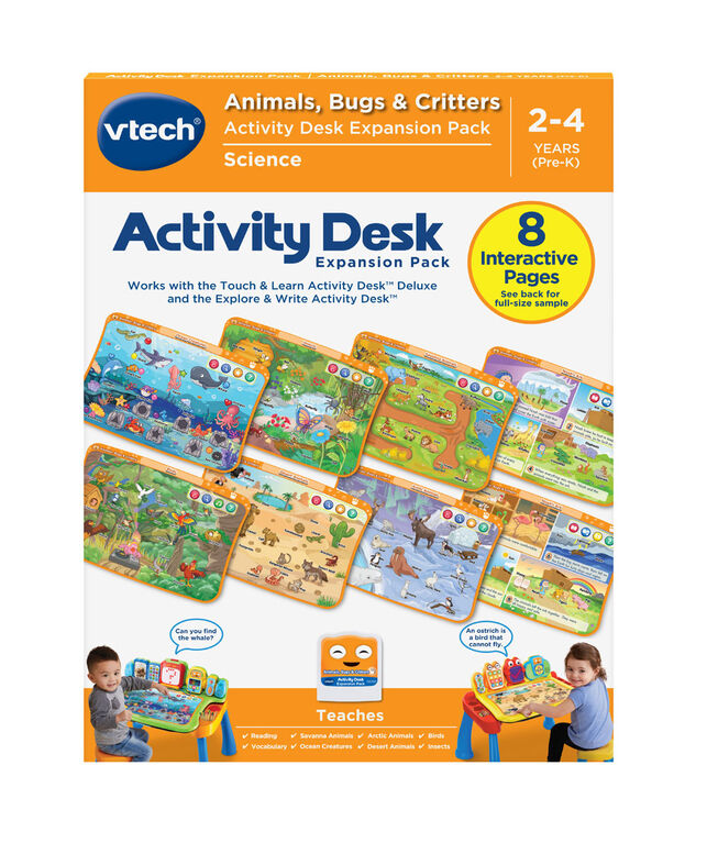 VTech Activity Desk Expansion Pack Animals, Bugs & Critters  - English Edition