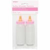 Pink Fillable Baby Bottle Favor 5", 2 pieces