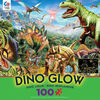Ceaco: Dino Glow - Dino Party Glow in The Dark 100 Piece Puzzle