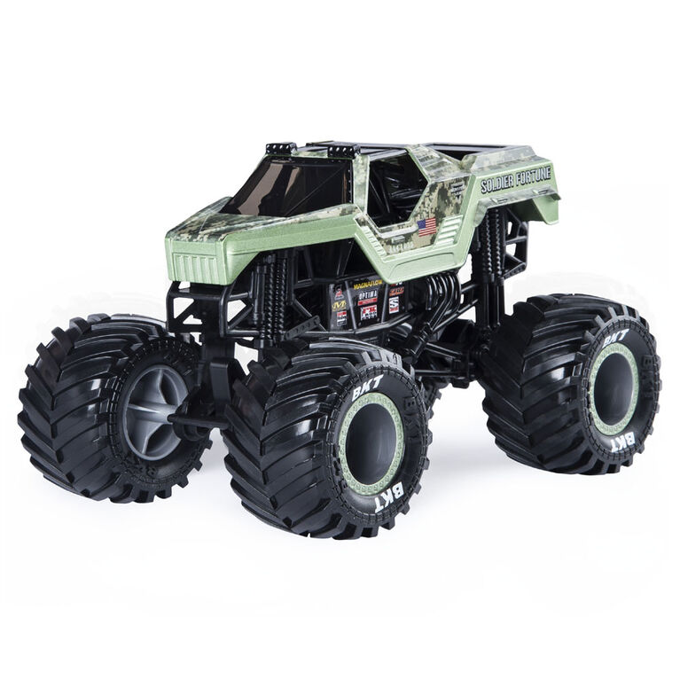 Monster Jam, Official Soldier Fortune Monster Truck, Die-Cast Vehicle, 1:24 Scale