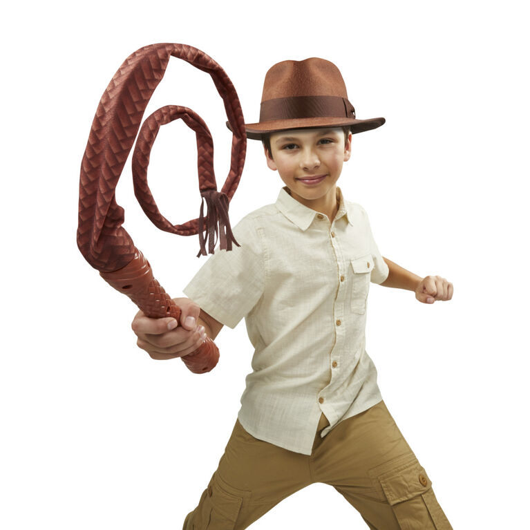 Indiana Jones Action-Crackin' Whip Roleplay Toy, Indiana Jones Whip for Indiana Jones Costume