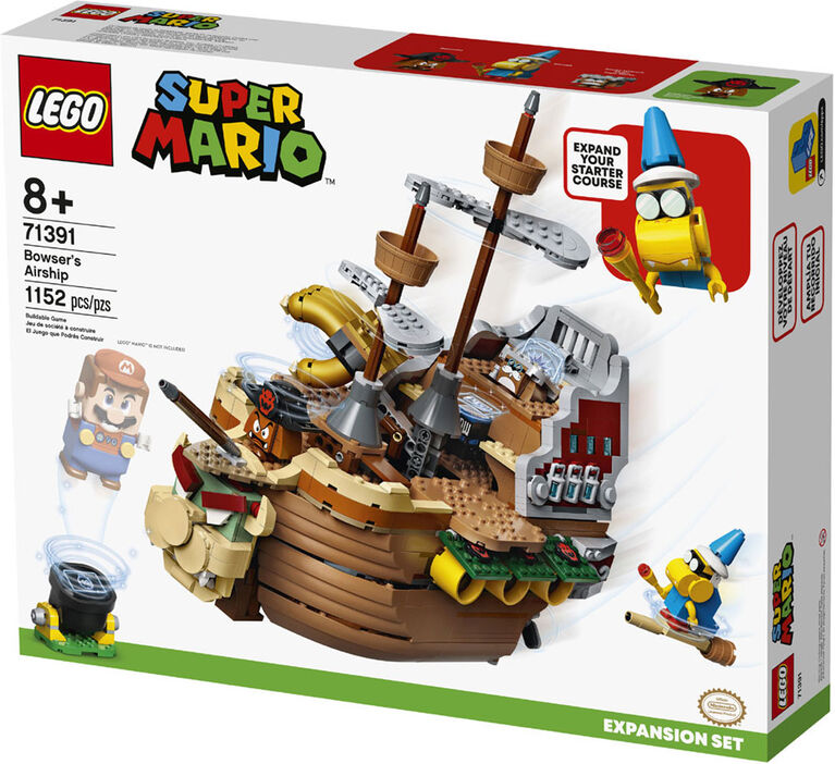 LEGO Super Mario Ensemble d'extension Le bateau volant de Bowser 71391 (1152 pièces)