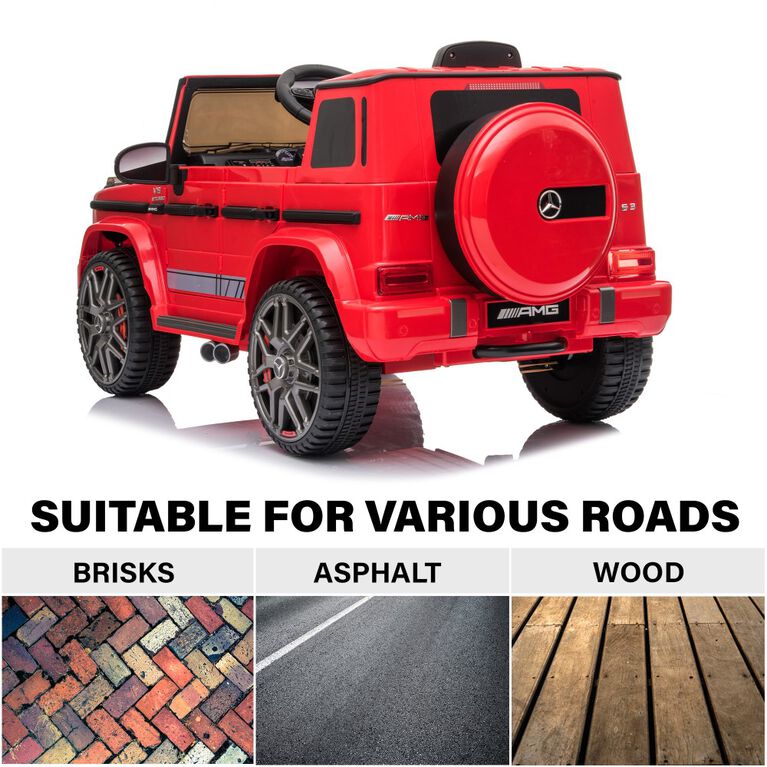Voltz Toys Mercedes-Benz AMG G63 with Remote, Red