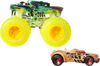 Hot Wheels Monster Truck & Car, 1:64 Scale Die-Cast Truck & Car (2 Vehicles) (Styles May Vary)