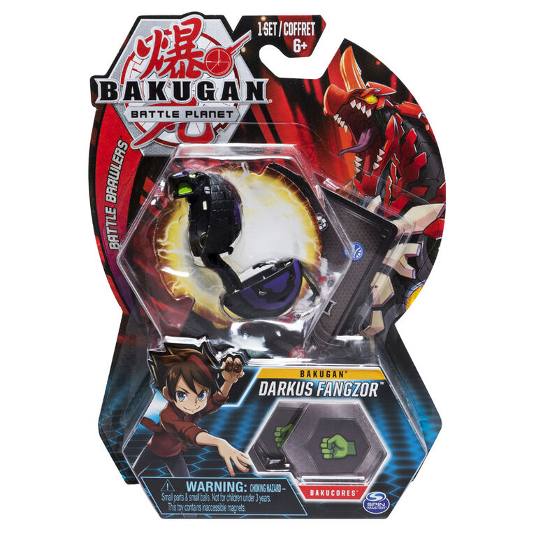 Bakugan, Darkus Fangzor, 2-inch Tall Collectible Transforming Creature