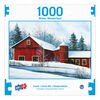 SureLox Puzzles - Winter Wonderland Collection - Red Barn - 1000 Pieces