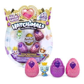 Hatchimals CollEGGtibles, Coffret Famille royale avec 4&nbsp;Hatchimals et accessoires