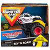 Monster Jam, Official Monster Mutt Dalmatian Rev ‘N Roar Monster Truck, 1:43 Scale