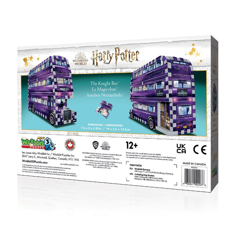 Wrebbit3D/Harry Potter The Knight Bus Mini 3D Jigsaw Puzzle