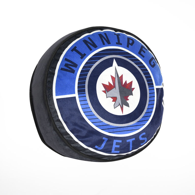 NHL Winnipeg Jets Puck Pillow (14x14") Toys R Us Canada