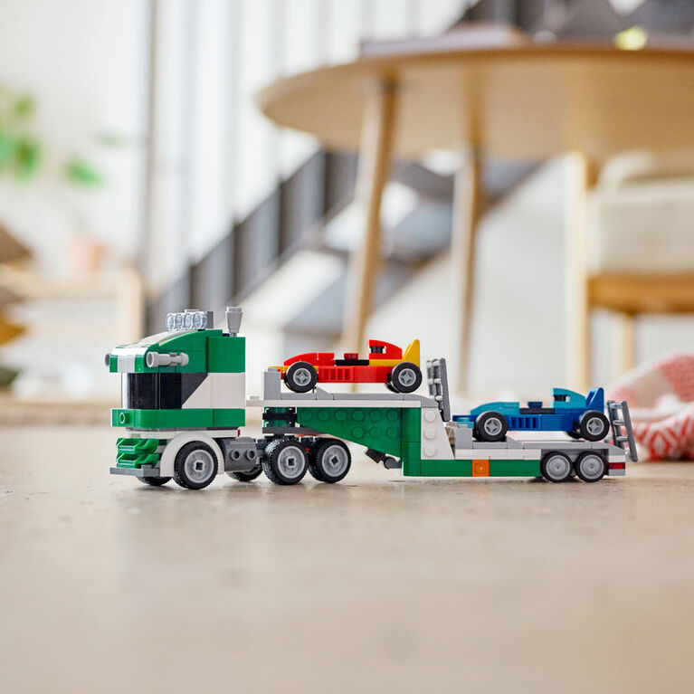 LEGO Creator Le transporteur de voitures de course 31113 (328 pièces)