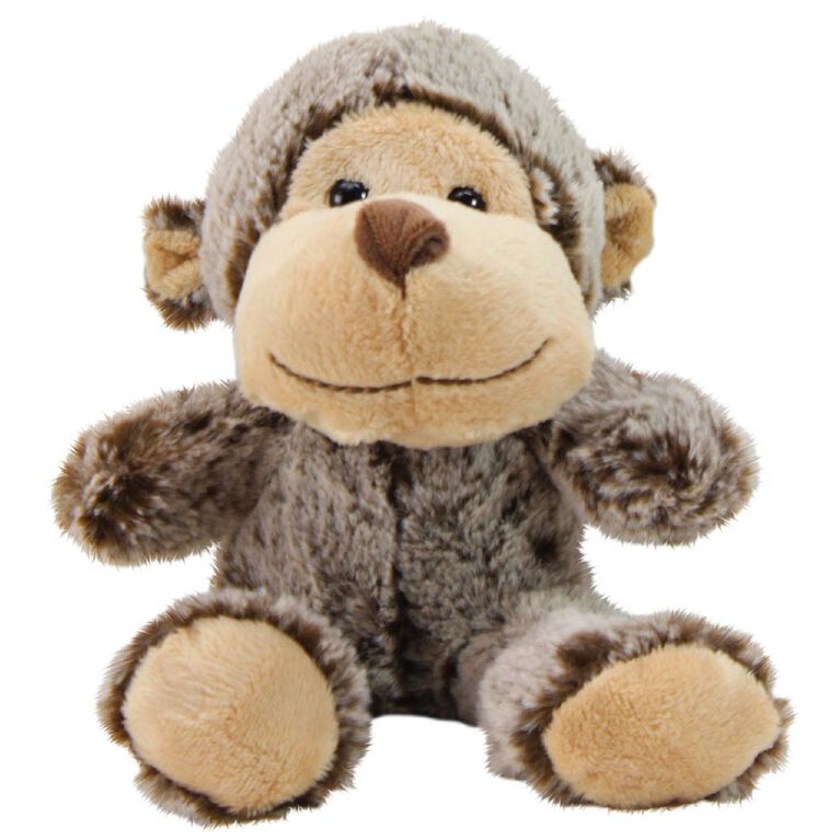Animal Adventure Tomkins 5 inch Ultra-Soft Plush Animals Brown Monkey