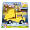 Bluey's Dump Truck With Exclusive Hard-Hat Bluey and Muddy Bingo Figures