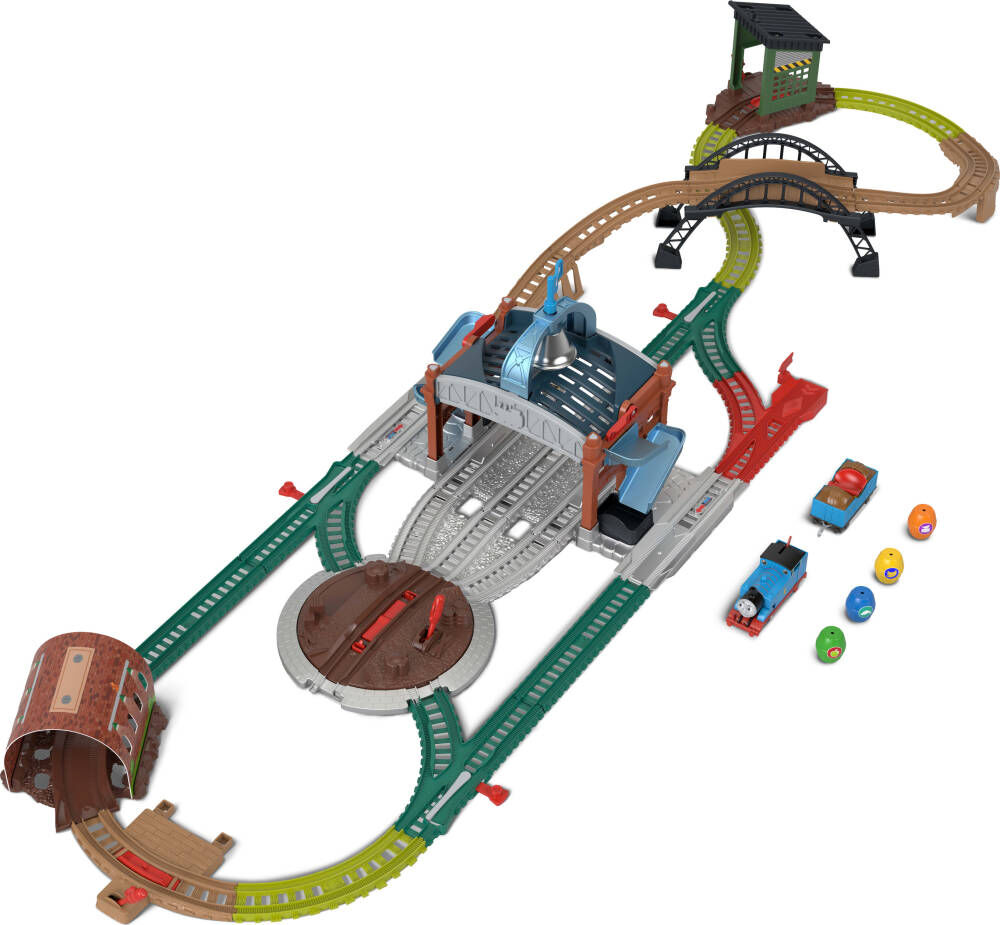 Fisher-Price Thomas & Friends Load & Launch Barrel Delivery Set & Classic Motorized Toy Train