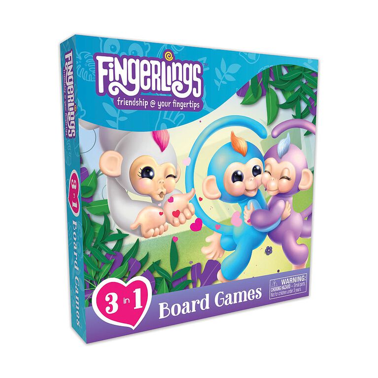 Fingerlings 3 en 1 jeu de plateau.