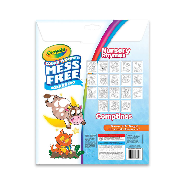 Crayola Color Wonder Mess-Free Colouring Pages and Mini Markers, Nursery Rhymes