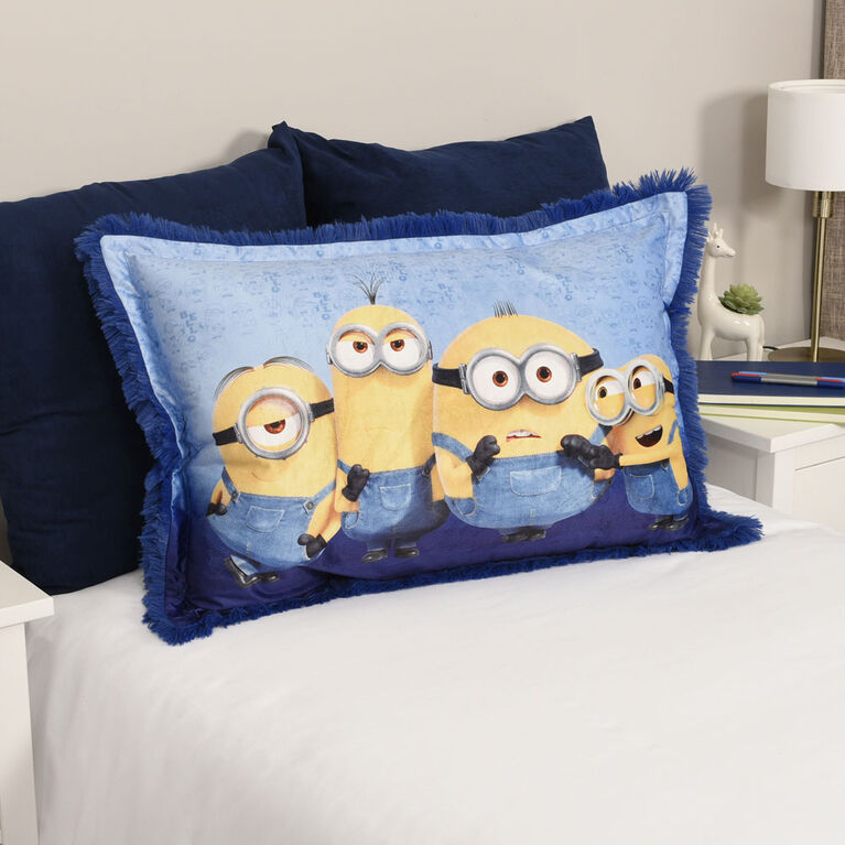 Despicable Me Minions Kids Jumbo Funky Fur Pillow, 20" x 30"