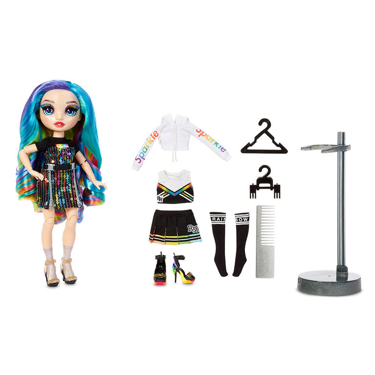 Rainbow High Amaya Raine - Poupée-mannequin arc-en-ciel avec 2 tenues complètes à agencer et associer