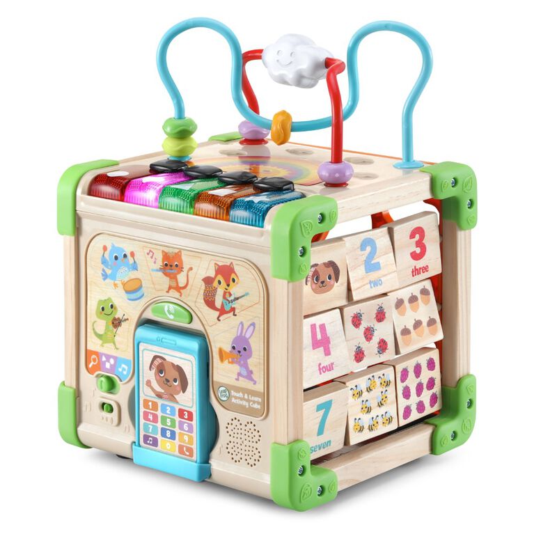 LeapFrog Touch and Learn Wooden Activity Cube - TRU Exclusive - English Edition