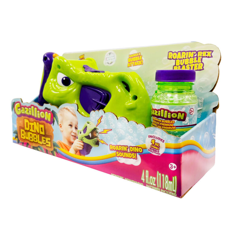 Gazillion Bubbles Roarin' Rex Bubble Blaster