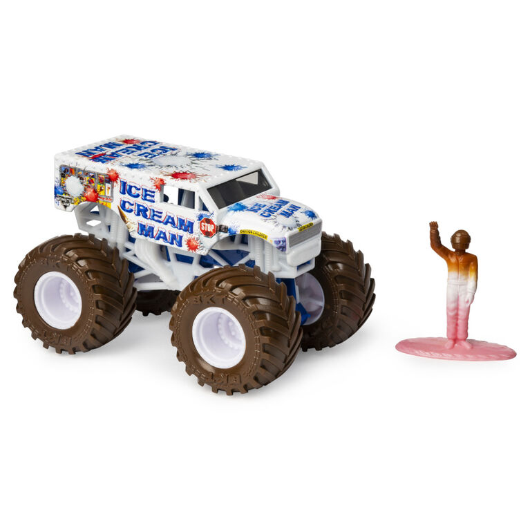 Monster Jam, Official Ice Cream Man Monster Truck, Die-Cast Vehicle, Arena Favorites Series, 1:64 Scale