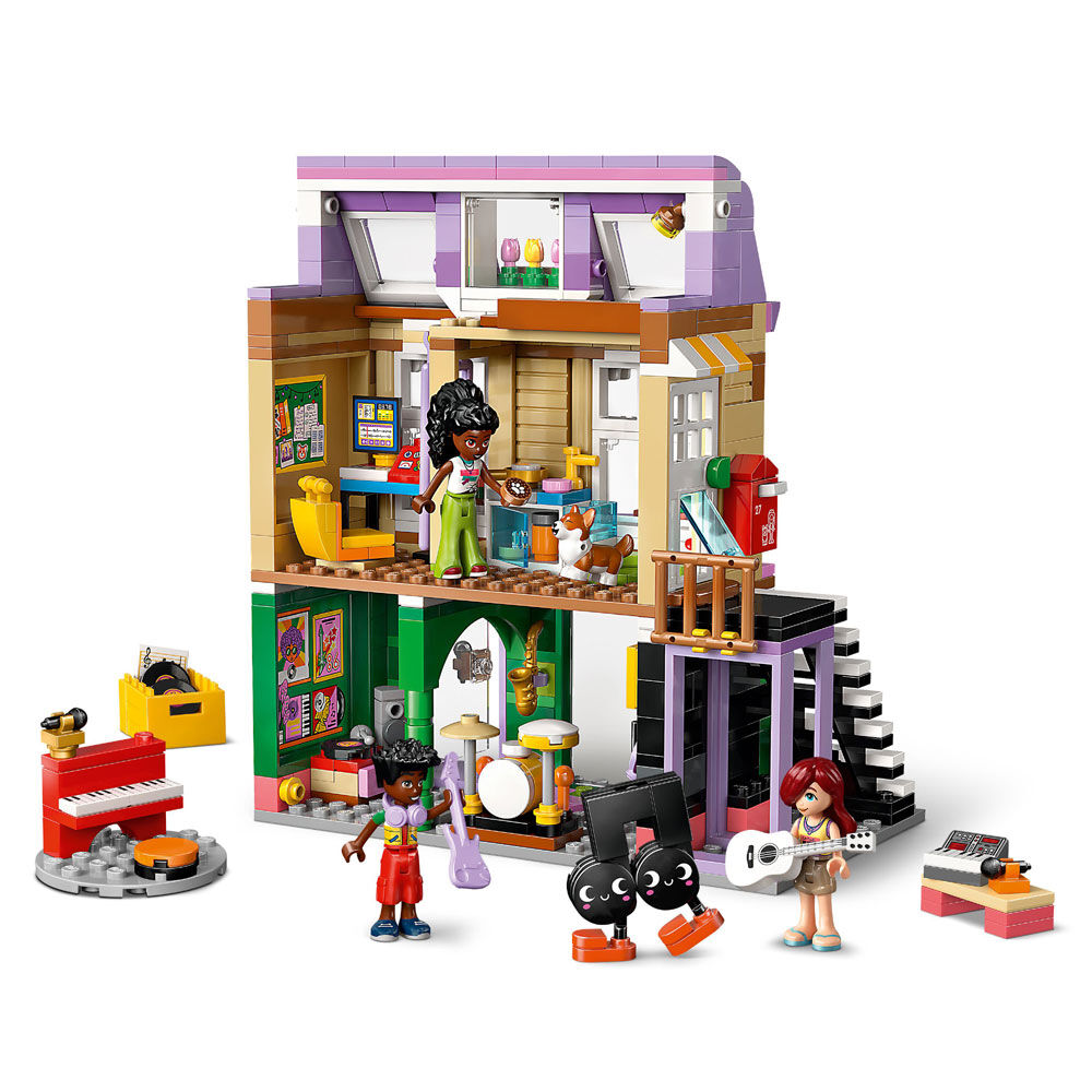 LEGO Friends Music Store & Apartment Pretend Play Building Toy for Girls & Boys, 7+ - 42653