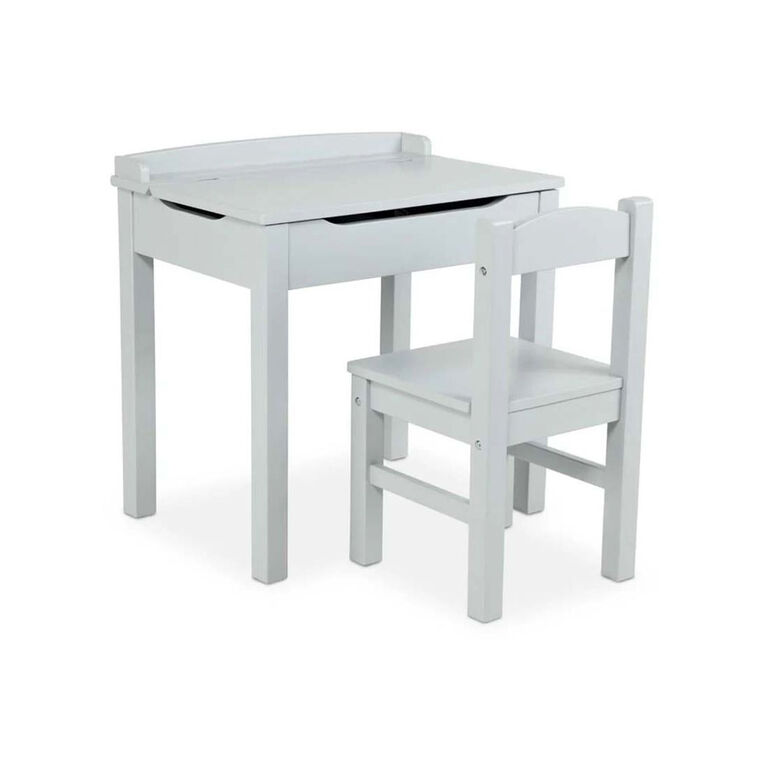 Child's Lift- Top Desk and Chair- Grey
