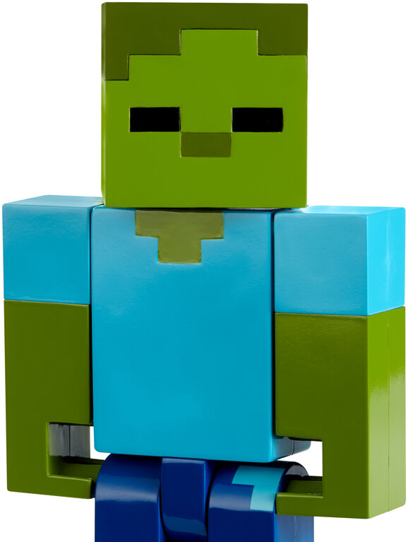 Minecraft - Figurine articulée à grande échelle de 21,6 cm (8,5 po) - Zombie.