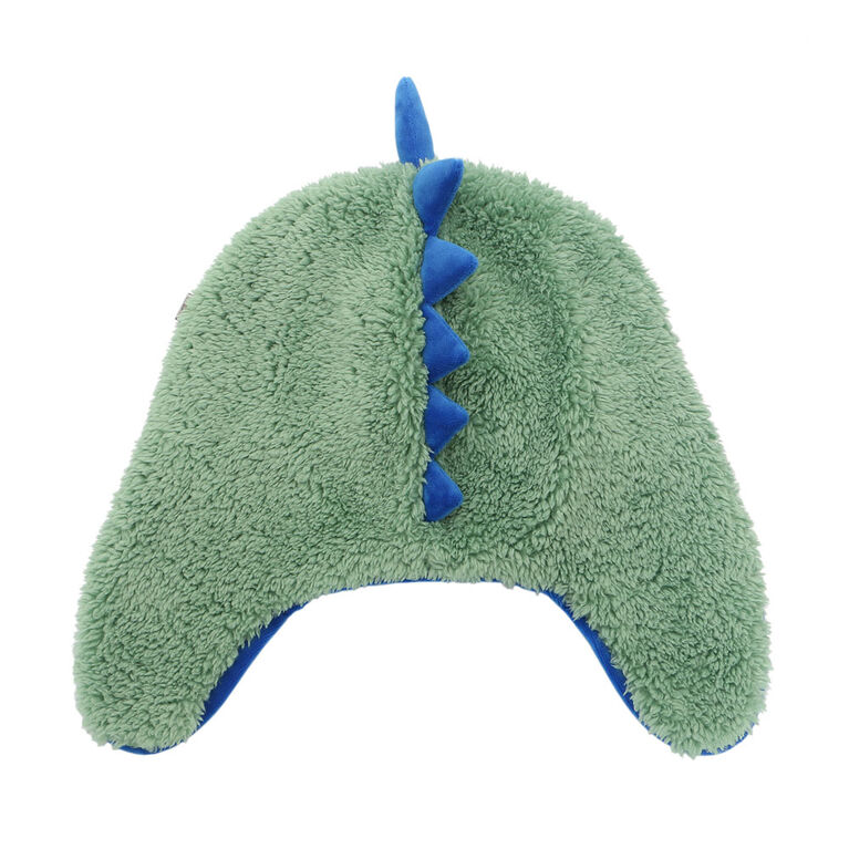FlapJackKids - Baby, Toddler, Kids, Boys - Water Repellent Trapper Hat - Sherpa Lining - Dino/Astronaut - Large 4-6 years