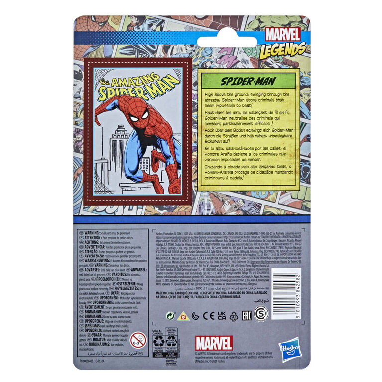 Hasbro Marvel Legends Series Retro 375 Collection Spider-Man Action Figure