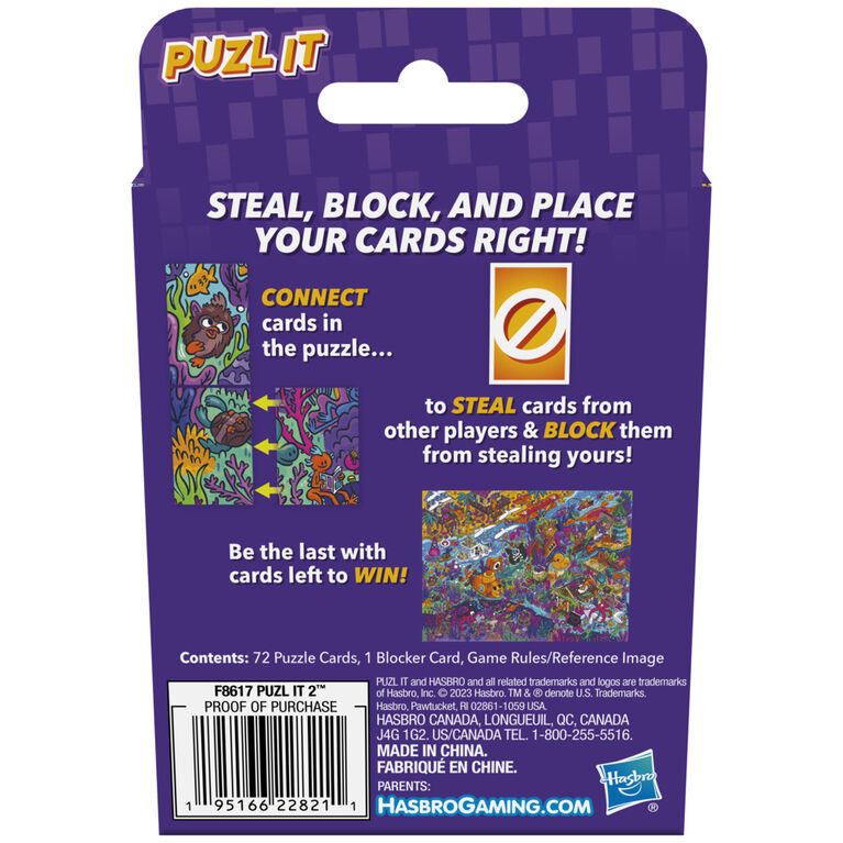 Puzl It Game: Aqua Adventure, The Competitive Puzzle Card Game, Family Games for 2-6 Players, Card Games, Kids Games