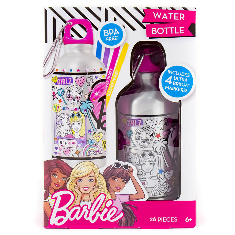 Barbie Colour Your Own Water Bottle - English Edition