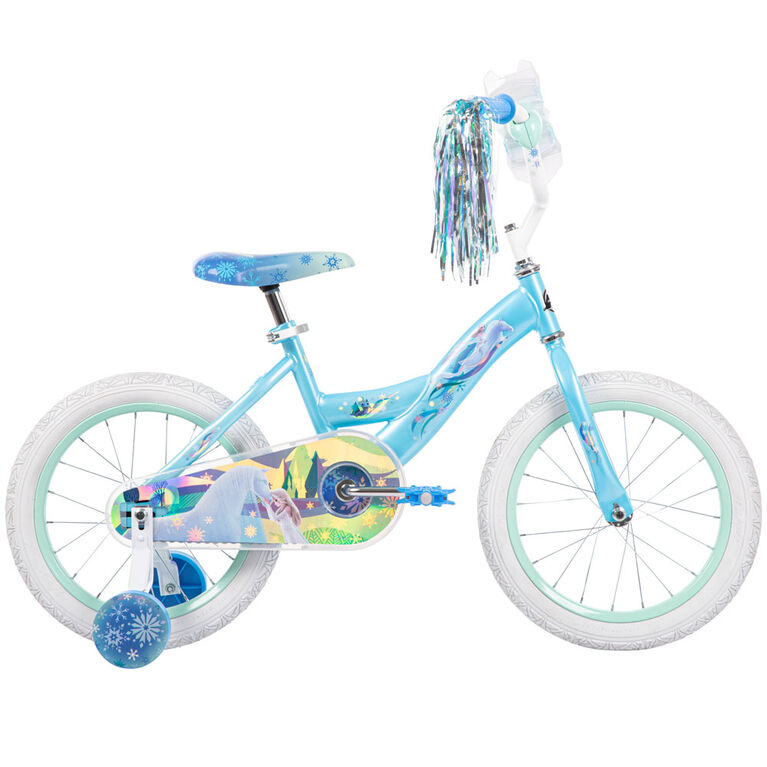 Vélo, Reines des Neiges de Disney par Huffy, 16 pouces, blanc - Notre exclusivité