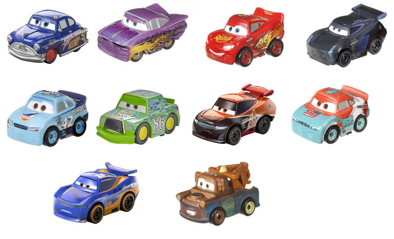  Mattel Disney Pixar Cars Die-Cast Mini Racers 10-Pack