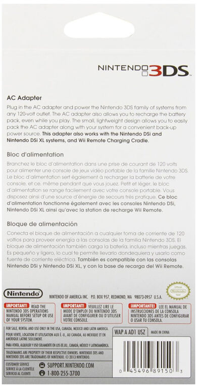 Nintendo 3ds Ac Adapter Toys R Us Canada