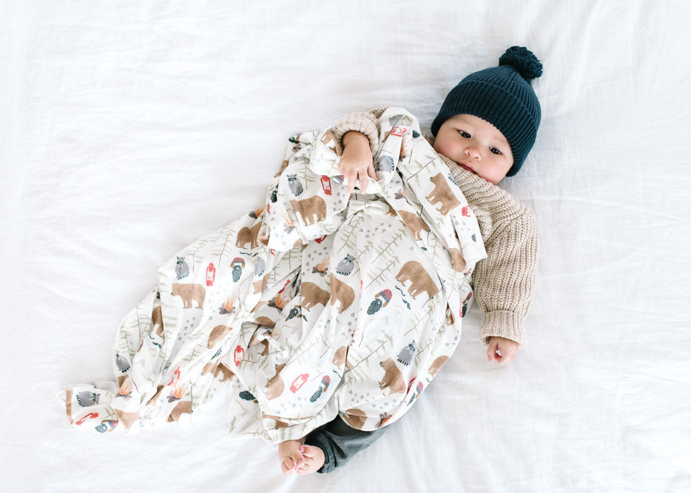 Copper Pearl Lumberjack Swaddle