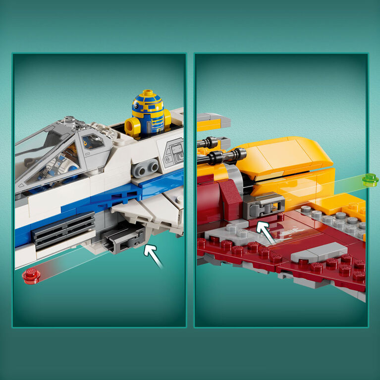 LEGO Star Wars E-Wing de la Nouvelle République vs le chasseur de Shin Hati 75364 (1 056 pièces)