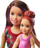 Barbie Skipper Babysitters Inc Dolls & Bath-Time Playset, Brown Hair With Red Shoes