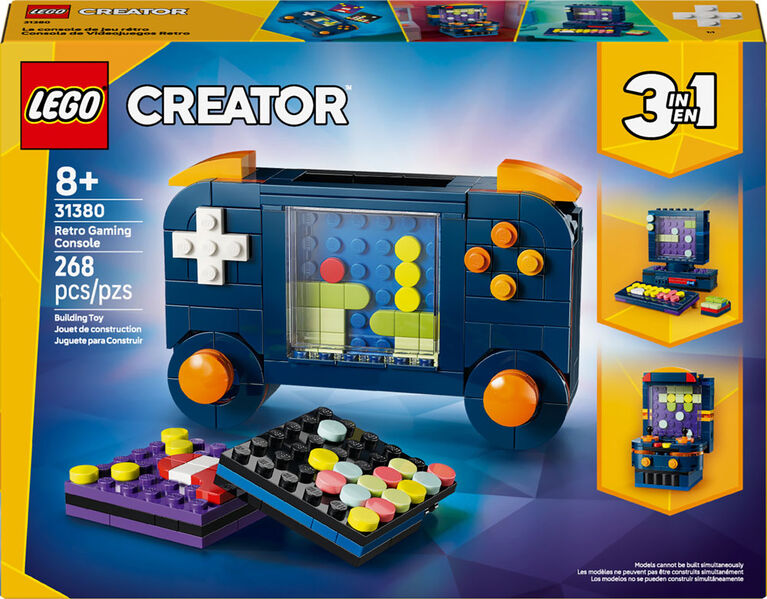 LEGO Creator 3 in 1 Retro Gaming Console Building Toy for Boys, Girls, & Kids, Ages 8+ - 31380