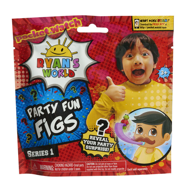 Ryan's World Party Fun Figs- Series 1 - English Edition - R Exclusive