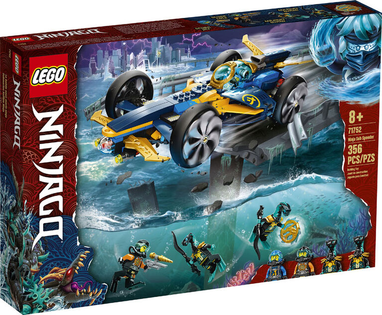 LEGO Ninjago Le bolide sous-marin ninja 71752 (356 pièces)