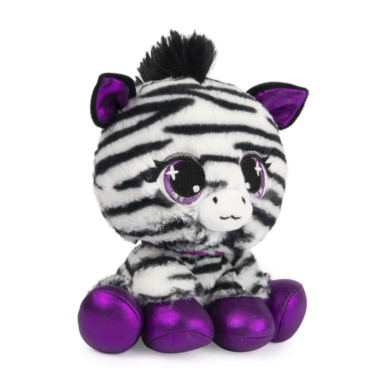 P.Lushes Designer Fashion Pets Alexia Zara Zebra Stuffed Animal, Black/White, 6"