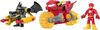 Fisher-Price Imaginext DC Super Friends Batman and The Flash Figure Set with Transforming Motorcycle, 8 Pieces