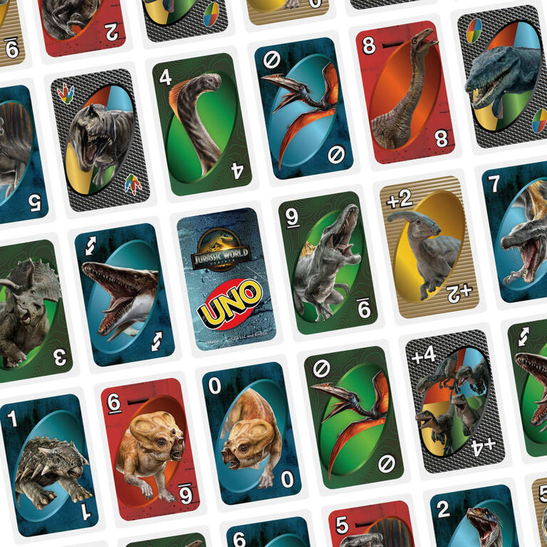 UNO Jurassic World Rebirth Card Game for Kids, Family & Adult Game Nights