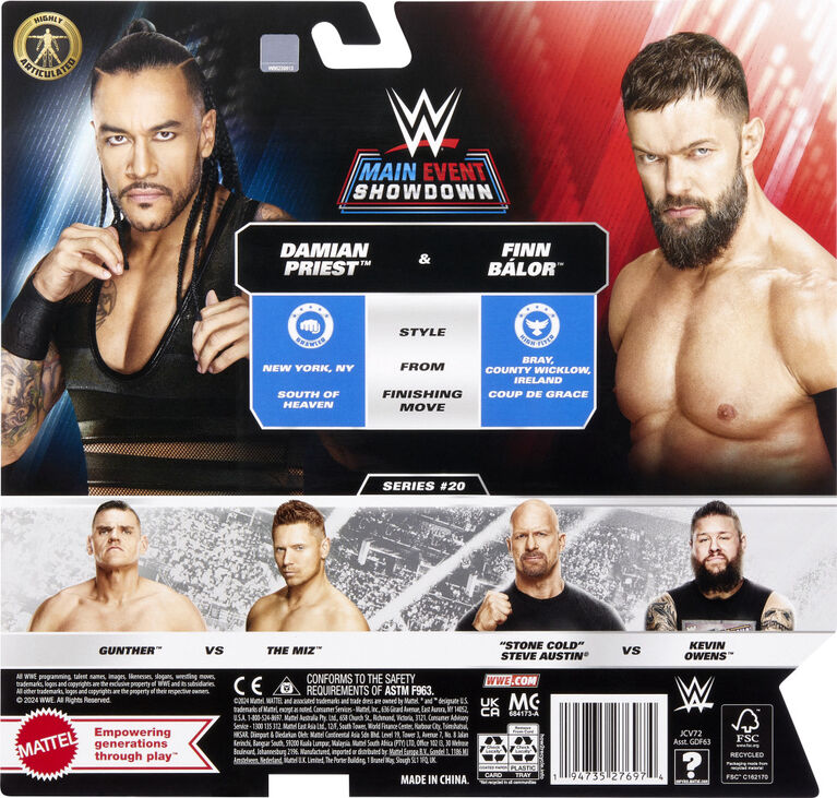 WWE Main Event Showdown Damian Priest & Finn Balor 2-Pack
