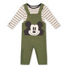 Mickey Mouse ens.Salopette Vert 9/12M