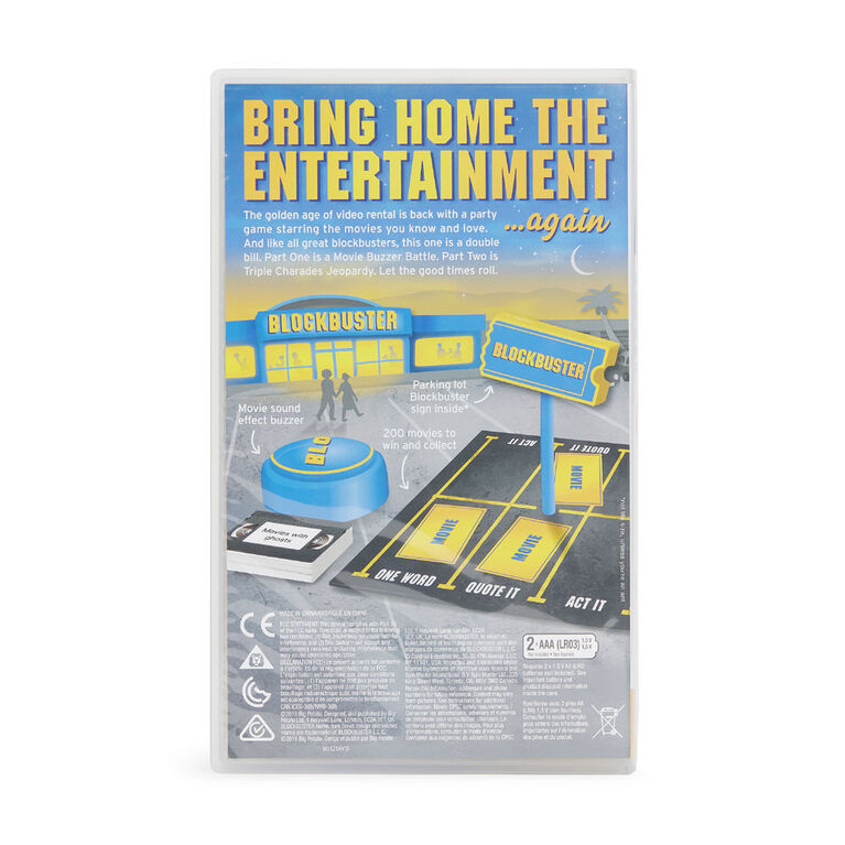 The Blockbuster Game: A Movie Party Game for the Whole Family ...